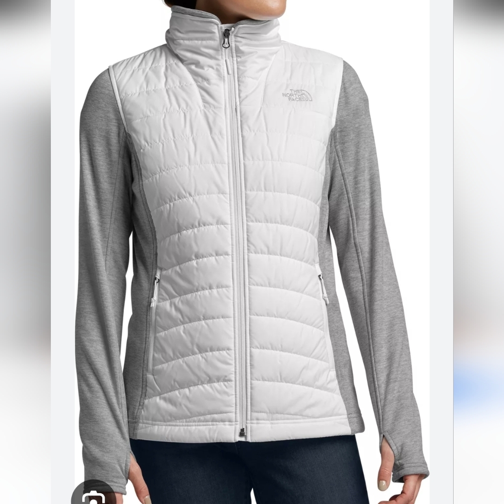 The North Face Women's  Jacket in White and Gray Sz.M